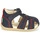 Schoenen Kinderen Sandalen / Open schoenen Kickers BIGBAZAR-2 Beige / Geel / Marine