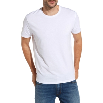 Textiel Heren T-shirts korte mouwen Wrangler W7500F Wit