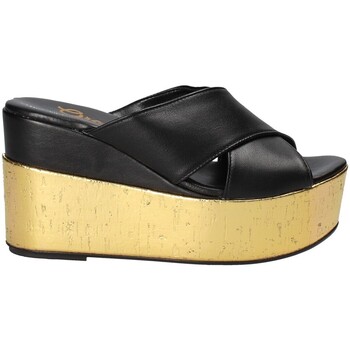Schoenen Dames Leren slippers Grace Shoes 02 SUGOR F12 Zwart