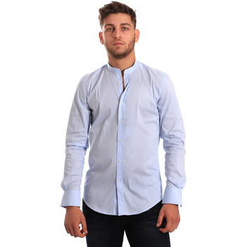 Textiel Heren Overhemden lange mouwen Antony Morato MMSL00376 FA450001 Blauw