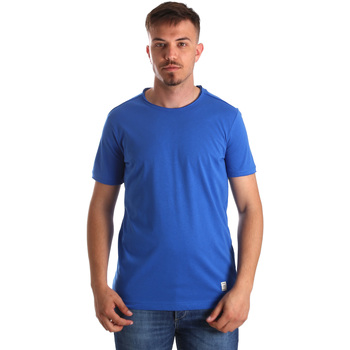 Textiel Heren T-shirts korte mouwen Gaudi 911BU64023 Blauw