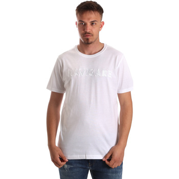 Textiel Heren T-shirts korte mouwen Navigare NV31070 Wit