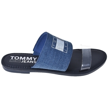 Schoenen Dames Leren slippers Tommy Hilfiger EN0EN00565 Blauw