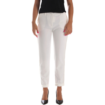 Textiel Dames Chino's Fracomina FR19SP684 Wit