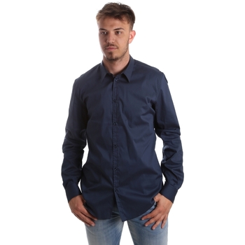 Textiel Heren Overhemden lange mouwen Gaudi 921FU45014 Blauw
