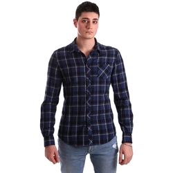Textiel Heren Overhemden lange mouwen Gaudi 921BU45006 Blauw
