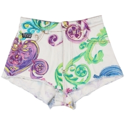 Textiel Dames Korte broeken / Bermuda's Versace A3HVB18BAOB5K904 Wit