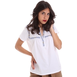 Textiel Dames T-shirts korte mouwen Gaudi 011BD64015 Wit