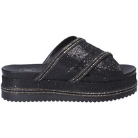 Schoenen Dames Leren slippers Exé Shoes G41006097884 Zwart
