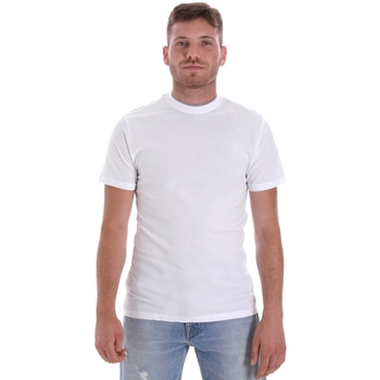 Textiel Heren T-shirts korte mouwen Les Copains 9U9013 Wit