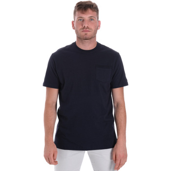 Textiel Heren T-shirts korte mouwen Les Copains 9U9010 Blauw