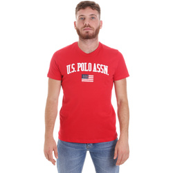 Textiel Heren T-shirts korte mouwen U.S Polo Assn. 57117 49351 Rood