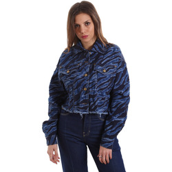 Textiel Dames Spijker jassen Versace C0HVB939AQC5Q904 Blauw