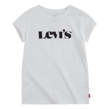 Textiel Meisjes T-shirts korte mouwen Levi's MODERN VINTAGE SERIF TEE Wit