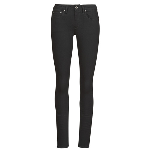 Textiel Dames Skinny Jeans G-Star Raw Midge Zip Mid Skinny Wmn Pitch /  zwart