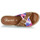 Schoenen Dames Leren slippers Kaporal EMILI Brown / Multicolour