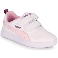 Schoenen Meisjes Lage sneakers Puma COURTFLEX PS Wit / Roze