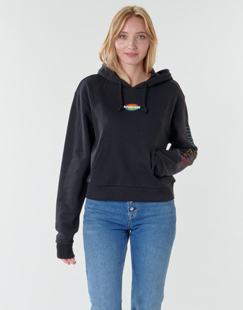 Textiel Dames Sweaters / Sweatshirts Vans WM OVAL TEEN HOODIE  zwart