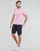 Textiel Heren T-shirts korte mouwen Polo Ralph Lauren T-SHIRT AJUSTE COL ROND EN COTON LOGO PONY PLAYER Roze