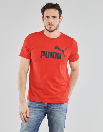 Textiel Heren T-shirts korte mouwen Puma ESSENTIAL TEE Rood