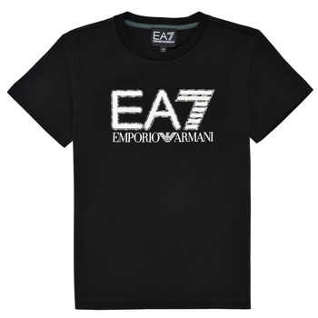 Textiel Jongens T-shirts korte mouwen Emporio Armani EA7 3KBT53-BJ02Z-1200 Zwart