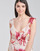 Textiel Dames Lange jurken Guess CORA DRESS Multicolour / Wit