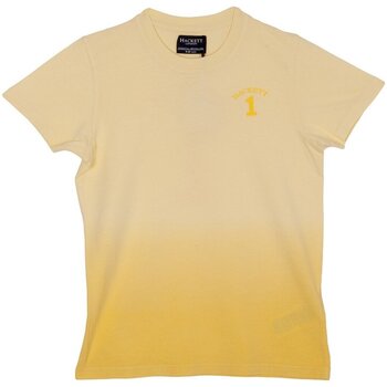 Textiel Jongens T-shirts korte mouwen Hackett HK500146-043 Geel