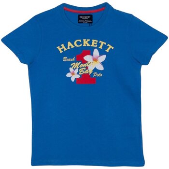 Textiel Jongens T-shirts korte mouwen Hackett HK500152-545 Blauw