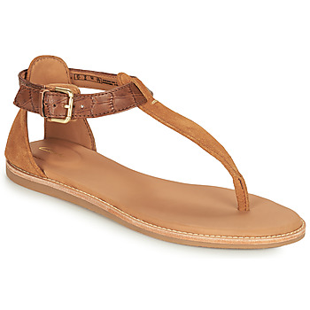 Schoenen Dames Sandalen / Open schoenen Clarks KARSEA POST Brown /  camel