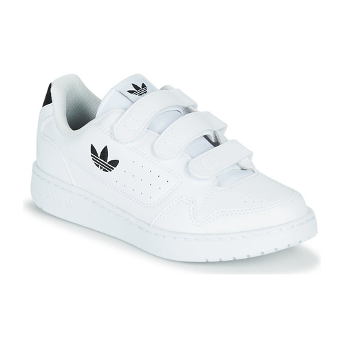 Schoenen Kinderen Lage sneakers adidas Originals NY 92  CF C Wit / Zwart