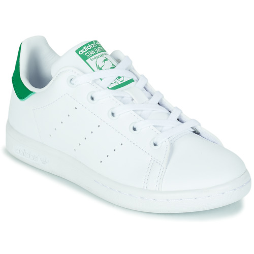 Schoenen Kinderen Lage sneakers adidas Originals STAN SMITH C SUSTAINABLE Wit / Groen