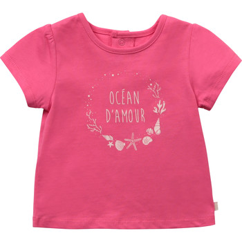 Textiel Meisjes T-shirts korte mouwen Carrément Beau Y95270-46C Roze