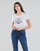 Textiel Dames T-shirts korte mouwen Ikks BS10185-11 Ecru