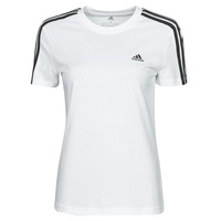 Textiel Dames T-shirts korte mouwen Adidas Sportswear W 3S T Wit