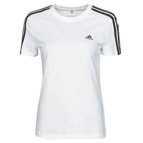 Textiel Dames T-shirts korte mouwen Adidas Sportswear W 3S T Wit