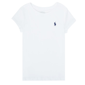 Textiel Meisjes T-shirts korte mouwen Polo Ralph Lauren ZALLIE Wit