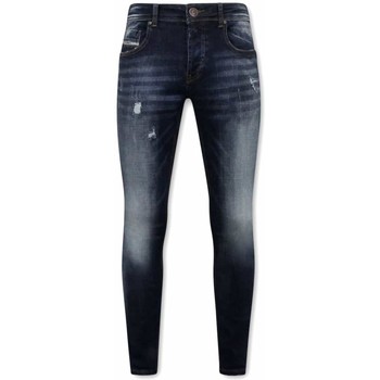 Textiel Heren Skinny jeans True Rise Stretch Spijkerbroeken Voor A Blauw