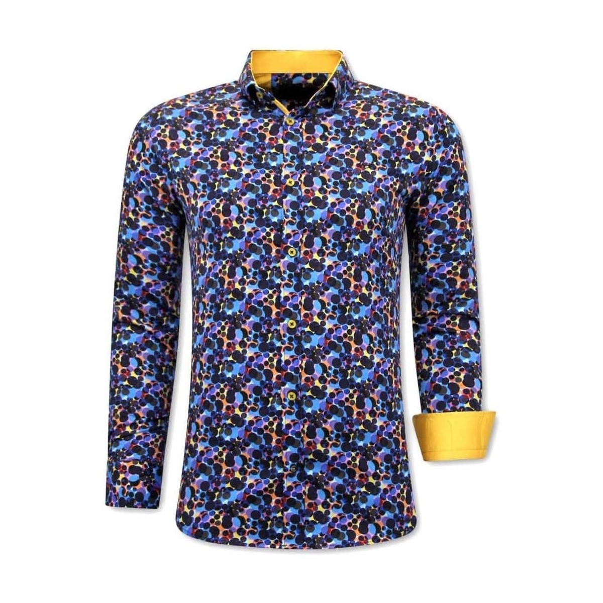 Textiel Heren Overhemden lange mouwen Tony Backer Luxe Kleurrijke Blouse Multicolour
