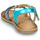Schoenen Meisjes Sandalen / Open schoenen Mod'8 CALICOT Turquoise / Goud