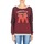 Textiel Dames Sweaters / Sweatshirts Franklin & Marshall MANTECO Bordeaux / Grijs