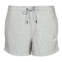 Textiel Dames Korte broeken / Bermuda's Nike NSESSNTL FLC HR SHORT FT Grijs / Wit