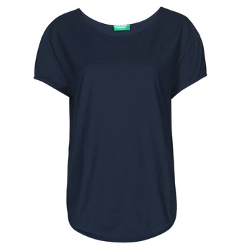 Textiel Dames T-shirts korte mouwen Benetton FOLLIA Blauw
