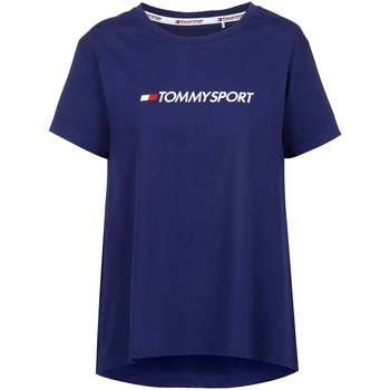 Textiel Dames T-shirts korte mouwen Tommy Hilfiger S10S100445 Blauw