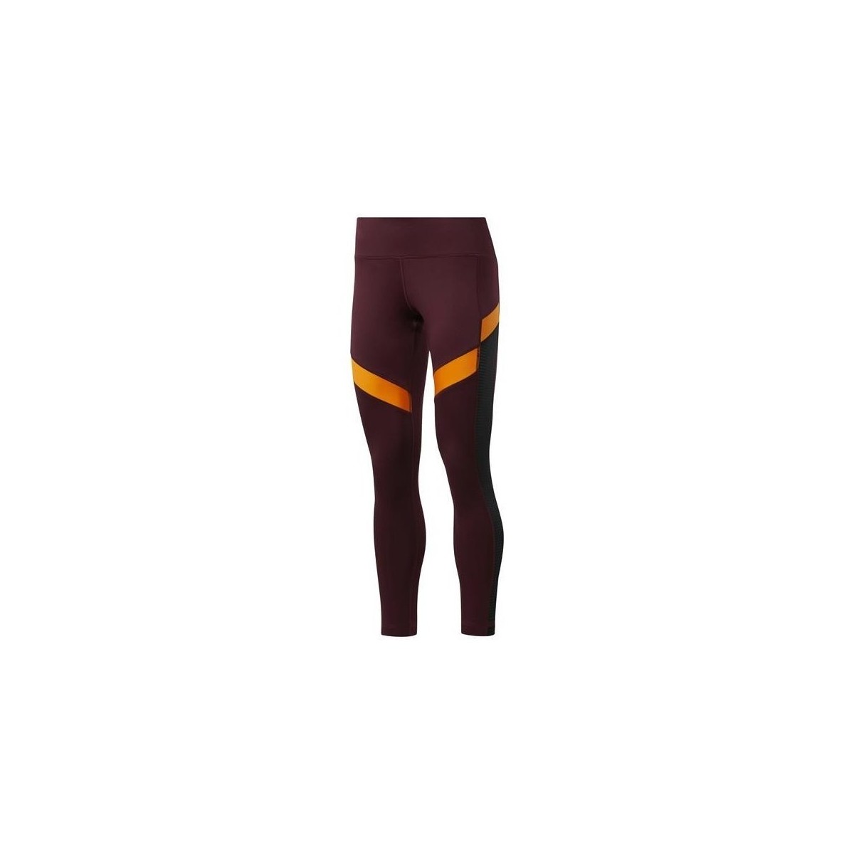Textiel Dames Broeken / Pantalons Reebok Sport Wor Mesh Tight Orange, Bordeaux