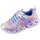Schoenen Kinderen Lage sneakers Skechers Heart Lights Rainbow Lux Rose, Argent, Bleu