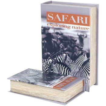 Wonen Manden en dozen Signes Grimalt Safari Zebra 2U Boekenboxen Multicolour