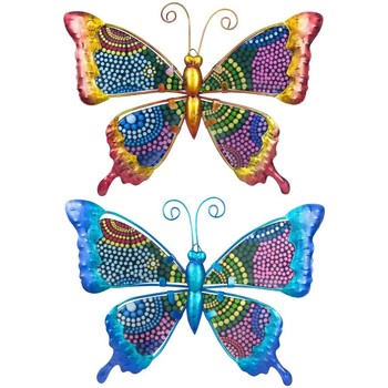 Wonen Beeldjes Signes Grimalt Vlinders Set 2 Stuks Multicolour