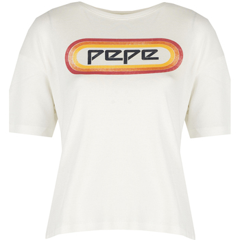 Textiel Dames T-shirts korte mouwen Pepe jeans PL504476 | Paula Beige