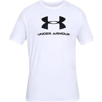 Textiel Heren T-shirts korte mouwen Under Armour Sportstyle Logo Tee Wit