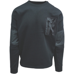 Textiel Heren Sweaters / Sweatshirts Converse Mixed Media Crew Zwart